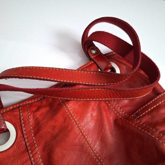 Fossil Red Leather Bag - Picture 7 of 11